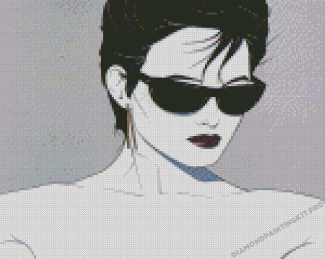Woman With Glasses By Patrick Nagel Diamond Paintings