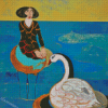 Woman Swan Diamond Paintings
