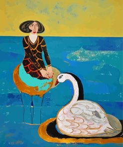 Woman Swan Diamond Paintings