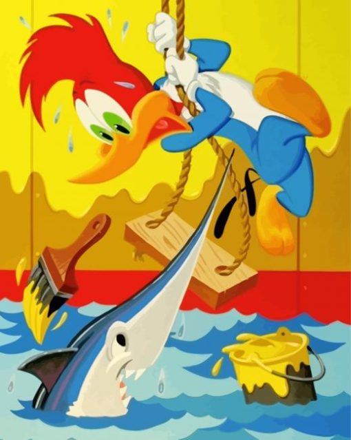 Woody Woodpecker Cartoon Diamond Paintings