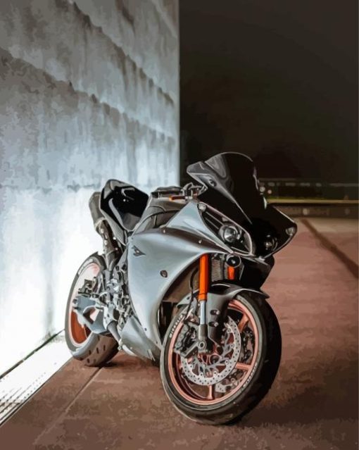 Yamaha YZF R1 At Night Diamond Paintings