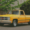 Yellow 1984 GMC Truck Diamond Paintings