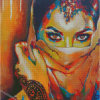 Abstract Traditional Girl Diamond Paintings