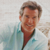 Actor Pierce Brosnan Diamond Paintings