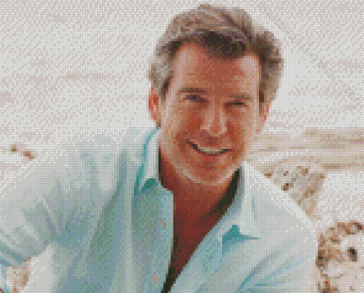 Actor Pierce Brosnan Diamond Paintings