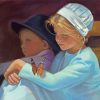 Aesthetic Amish Children Diamond Paintings