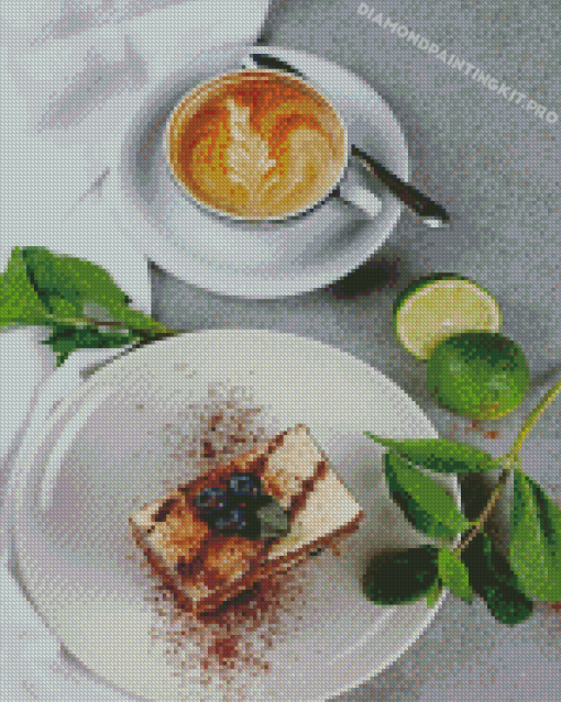 Aesthetic Coffee And Cakes Diamond Paintings