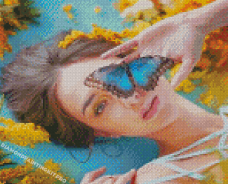 Aesthetic Girl Butterfly Diamond Paintings