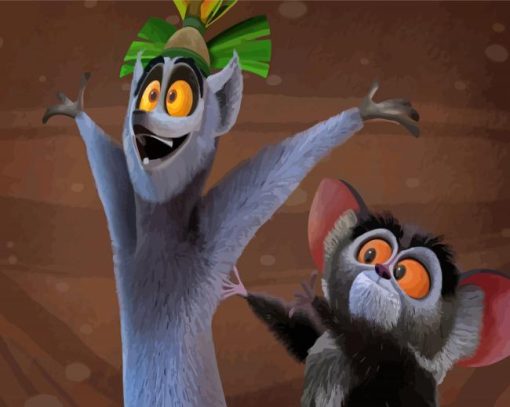 Aesthetic King Julien Diamond Paintings