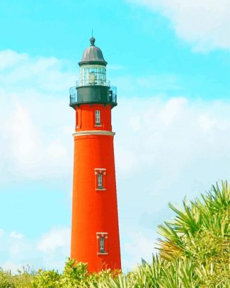 Aesthetic Lighthouse On Beach Diamond Paintings