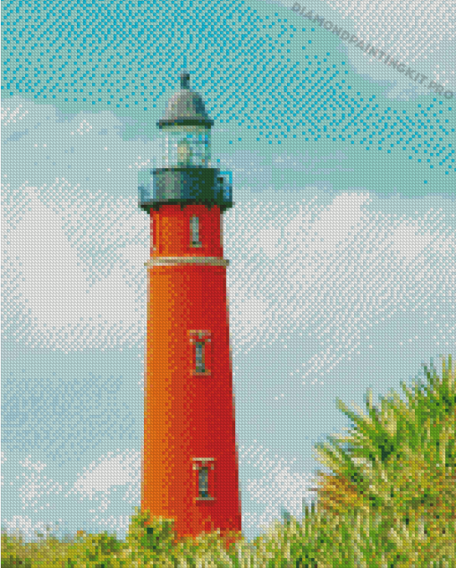 Aesthetic Lighthouse On Beach Diamond Paintings