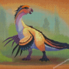 Aesthetic Therizinosaurus Diamond Paintings