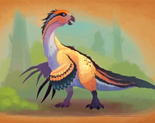 Aesthetic Therizinosaurus Diamond Paintings