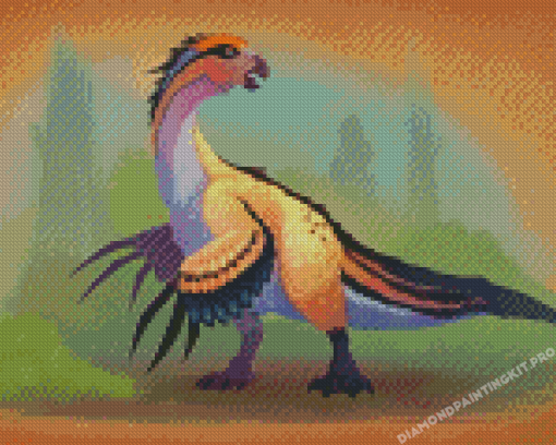 Aesthetic Therizinosaurus Diamond Paintings