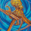 Aesthetic Blue Ring Octopus Diamond Paintings