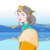 Anime Tibet Girl Diamond Paintings