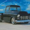 Black Old Chevy Truck Diamond Paintings