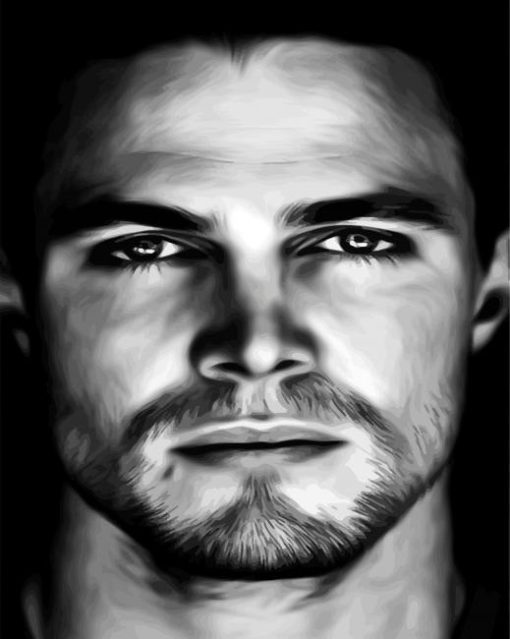 Black And White Stephen Amell Diamond Paintings