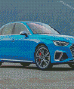 Blue Audi S4 Diamond Paintings