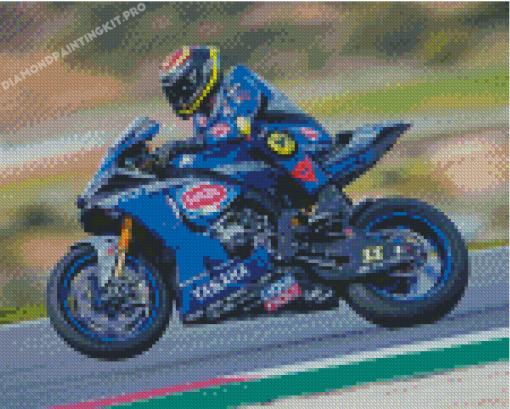 Blue Superbike Diamond Paintings