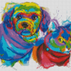 Colorful Cat And Dog Diamond Paintings