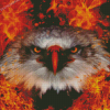 Cool Fire Eagle Diamond Paintings