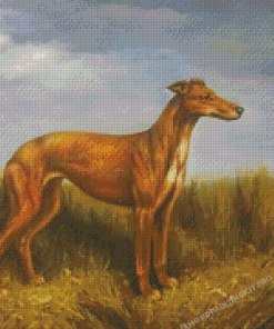 Cool Lurcher Dog Diamond Paintings