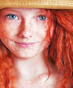 Cute Redhead With Freckles Art Diamond Paintings