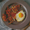 Hash Browns With Egg Diamond Paintings