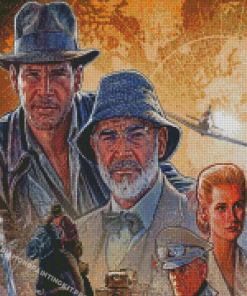 Indiana Jones And The Last Crusade Characters Diamond Paintings