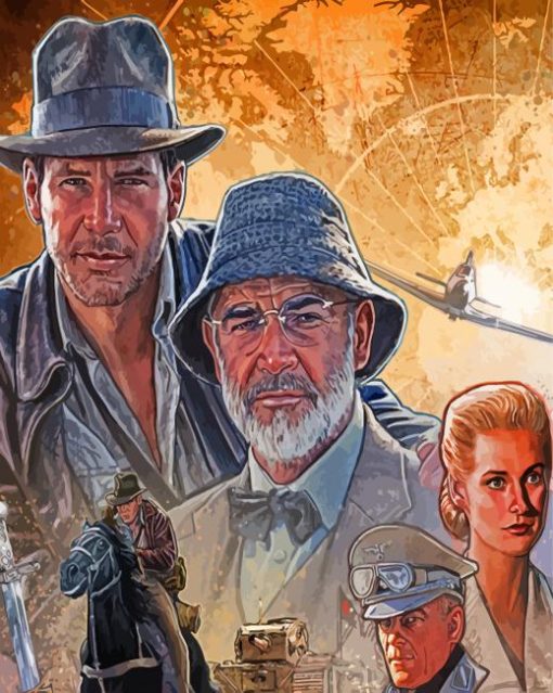 Indiana Jones And The Last Crusade Characters Diamond Paintings