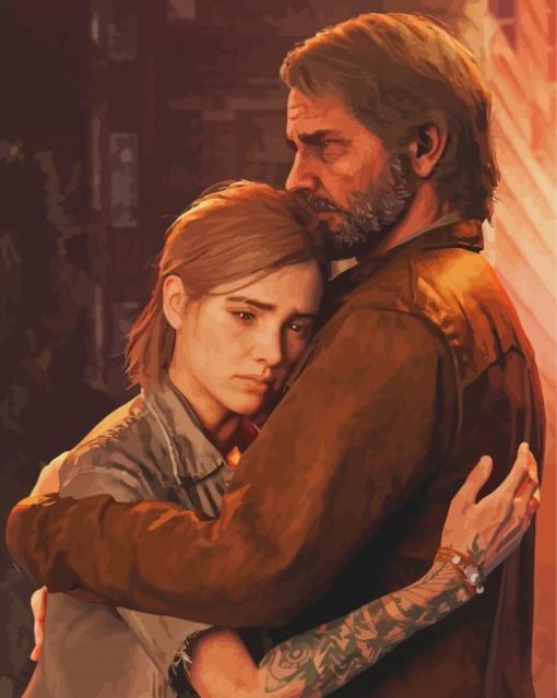 Joel And Ellie The Last Of Us Game Diamond Paintings