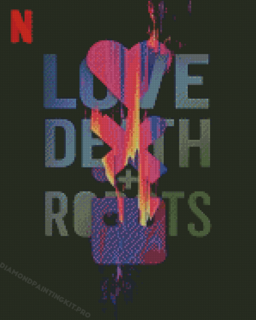 Love Death And Robots Poster Animation Diamond Paintings