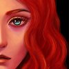 Sad Lady With Red Hair Diamond Paintings