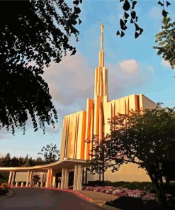 Seattle Washington Temple Diamond Paintings