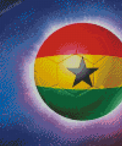 Soccer Ball Ghana Diamond Paintings
