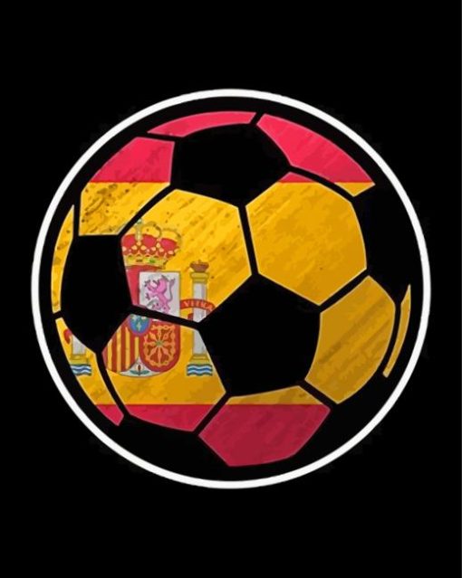 Spain Soccer Ball Diamond Paintings