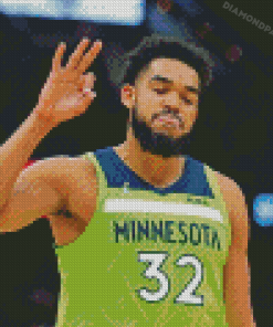 The Basketball Player Karl Anthony Towns Diamond Paintings