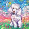 White Poodle Art Diamond Paintings