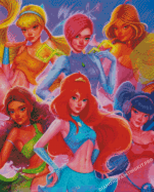 Winx Club Characters Art Diamond Paintings