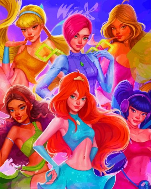 Winx Club Characters Art Diamond Paintings