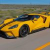 Yellow Ford GT Diamond Paintings