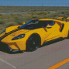 Yellow Ford GT Diamond Paintings