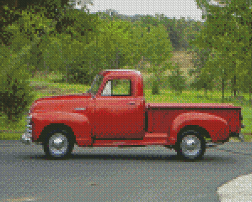 51 Chevy Truck Car Diamond Paintings