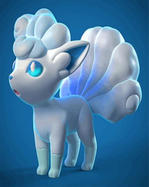 Alolan Vulpix Pokemon Diamond Paintings