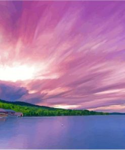 Beautiful View Of Moosehead Lake Maine Diamond Paintings