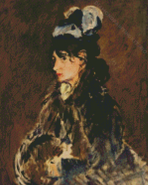 Berthe Morisot By Edouard Manet Diamond Paintings