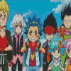 Beyblade Burst Manga Anime Diamond Paintings