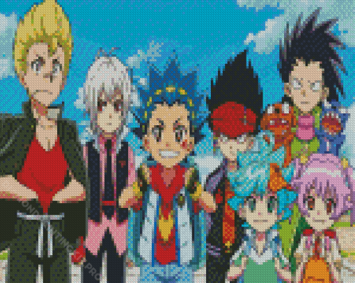 Beyblade Burst Manga Anime Diamond Paintings