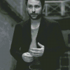 Black And White Charlie Day Diamond Paintings